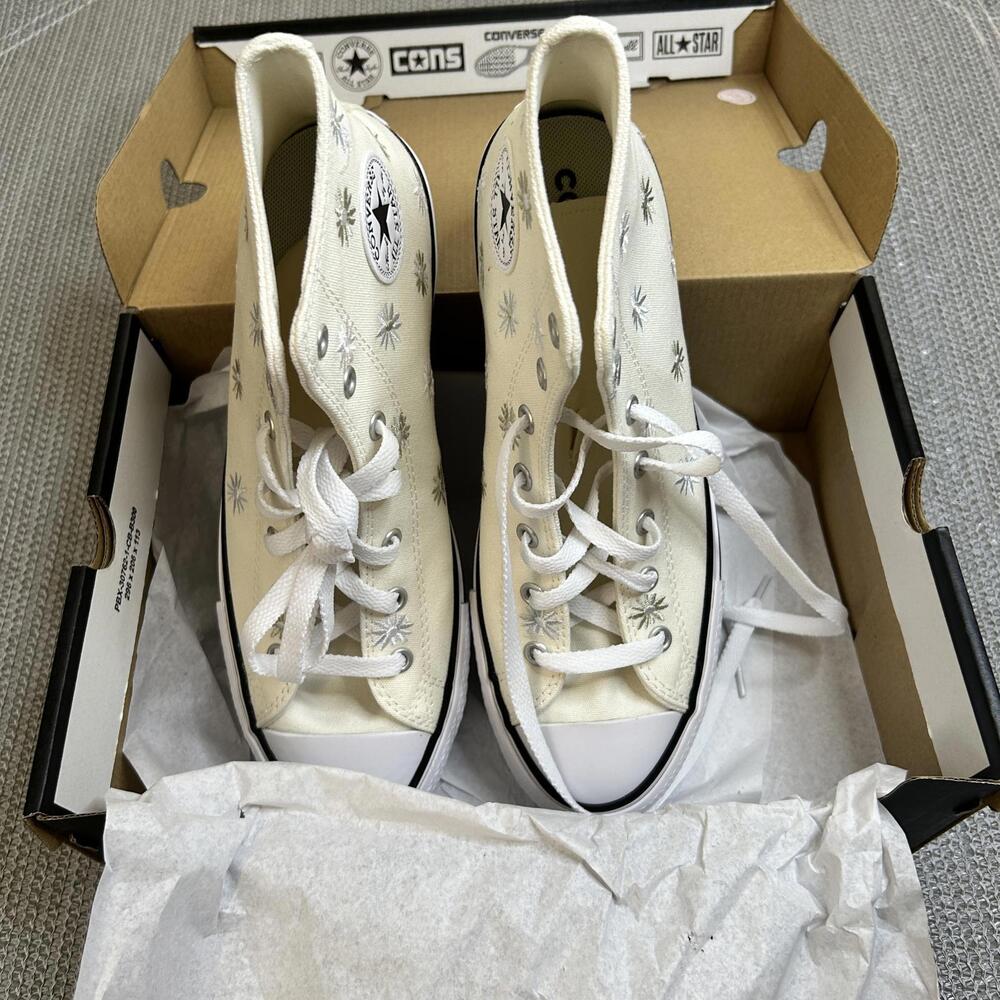 Converse CTAS Eva Lift Hi Egret White Pale Surplus A13447C Size 7 Kids/8.5W - Picture 5 of 6